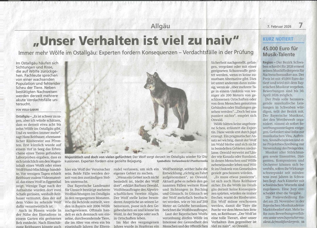 Kreisbote_Zeitungsartikel 2026-02-07_Wolf_Artikel