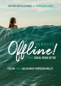Cover des Workbooks Bewusst Offline, 7 Tage Social Media Detox von Alwina Simon