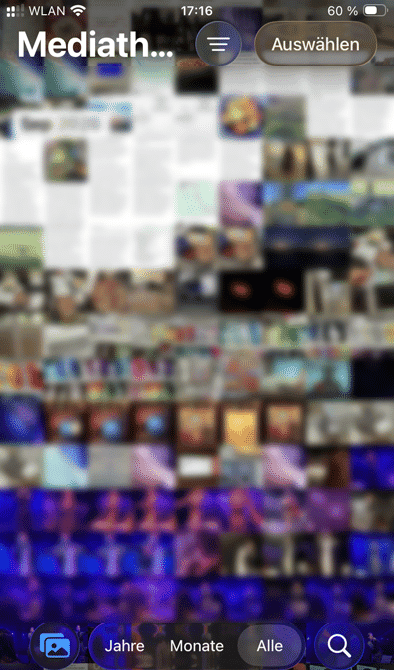 Screenshot einer geöffneten Fotogalerie