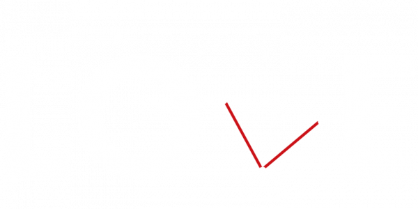 Logo: In großen weißen Lettern ist das Wort „LOE” zu sehen. Zwischen dem O und dem E befindet sich eine Lücke. Im Hintergrund ist das Sternenbild der Cassiopeia in groben weißen Punkten dargestellt. Drei dieser Sterne werden mit zwei roten Strichen zu einem kleineren V verbunden. Dadurch ergänzt sich die Buchstabenreihe zu dem Wort „LOVE”.