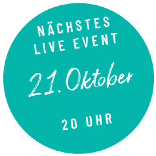 Zur Anmeldung für das nächste Live-Event am 21. Oktober 2026 um 20 Uhr