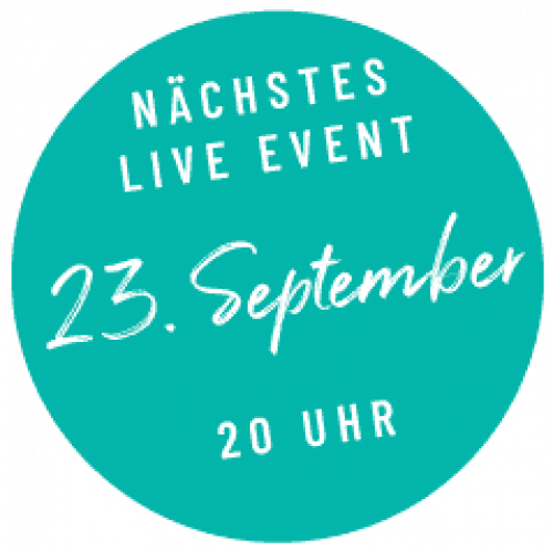 Zur Anmeldung für das nächste Live-Event am 23. September 2026 um 20 Uhr